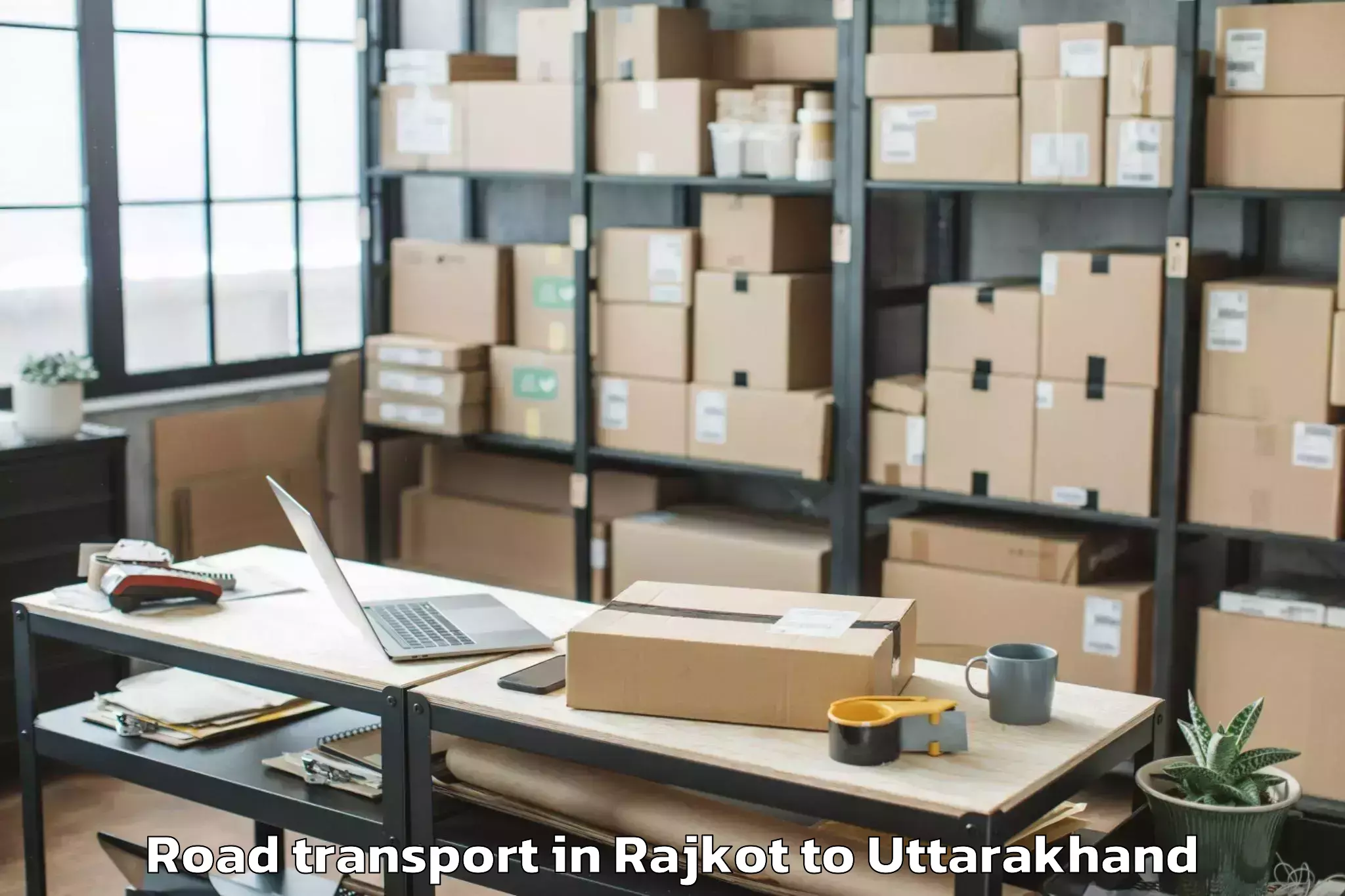 Book Your Rajkot to Chaubattakhal Road Transport Today